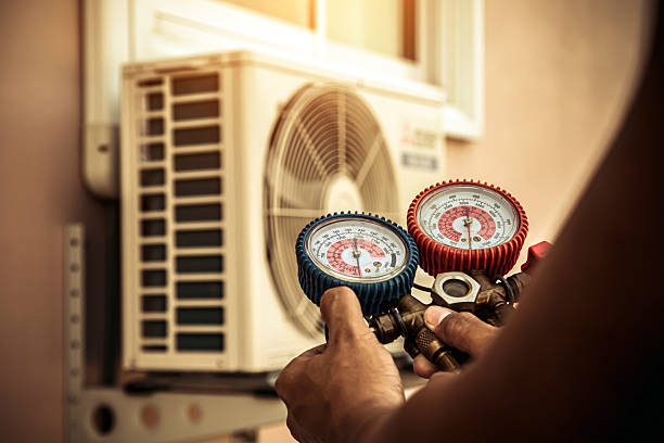 Professional Ac Installation technician working in Portal, GA